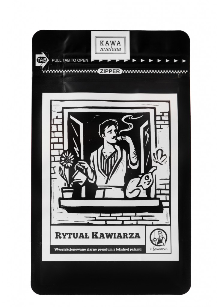 Kawa świeżo mielona Rytuał Kawiarza 90/10 arabika/robusta 250g