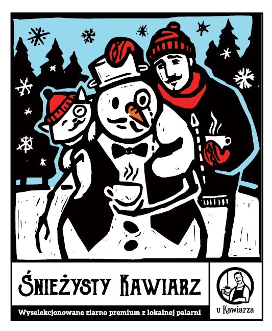 Kawa Śnieżysty Kawiarz 100% arabika 1000g ziarnista