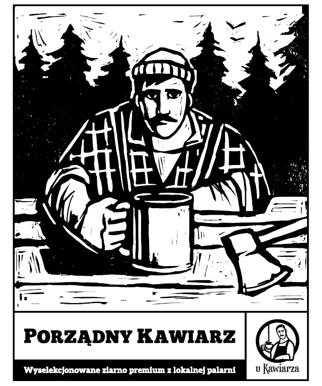 Kawa w ziarnach ręcznie palona Porządny Kawiarz 2.0 80/20 arabika/robusta 250g