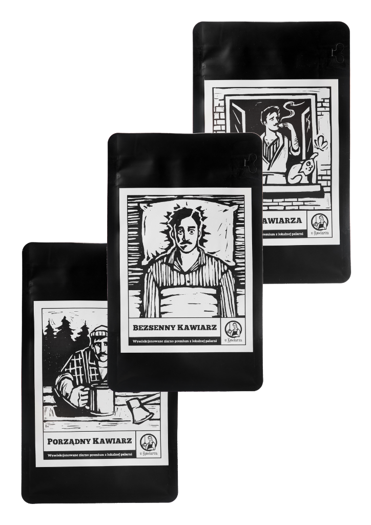 Zestaw kaw ziarnistych 3 x 250g Mieszanki z robustą